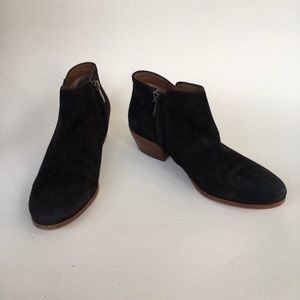 Sam Edelman Black Suede Booties